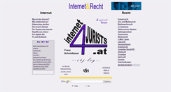 Desktop Screenshot of internet4jurists.at